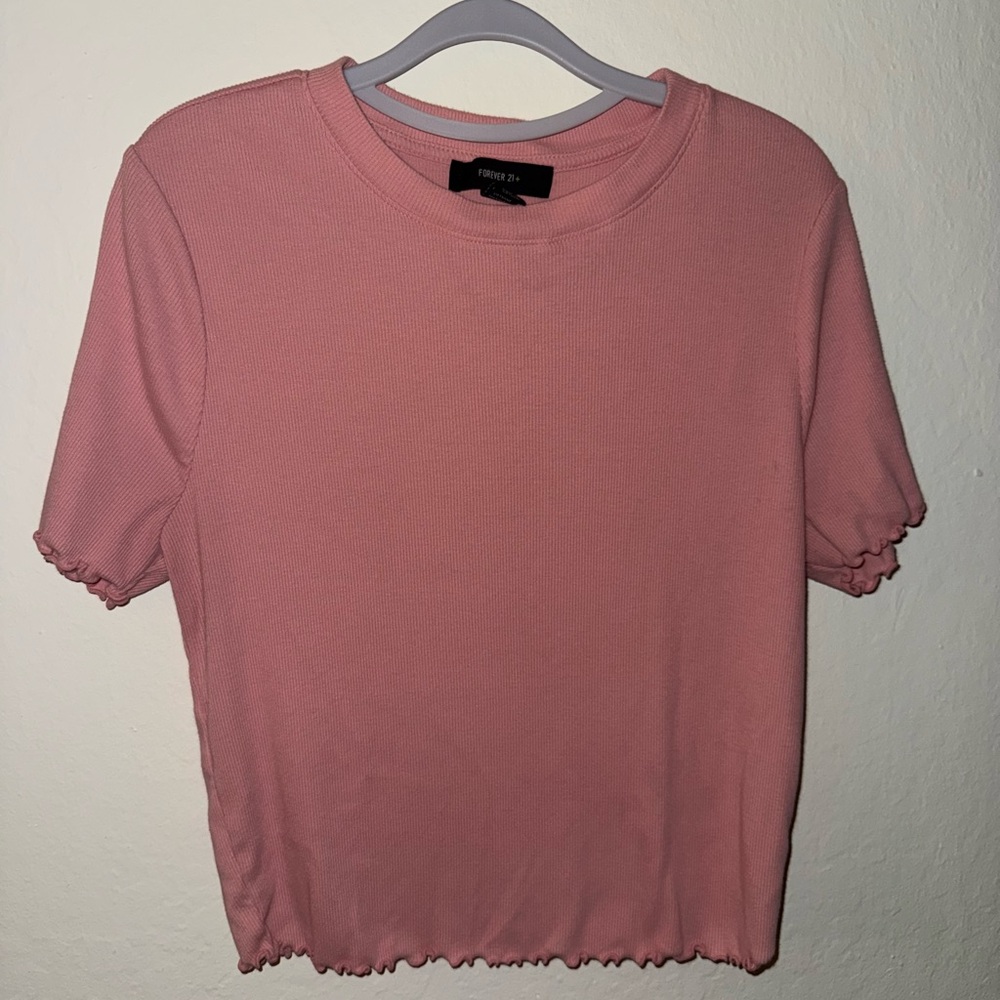 Forever 21 Dusty Rose Short Sleeve Top